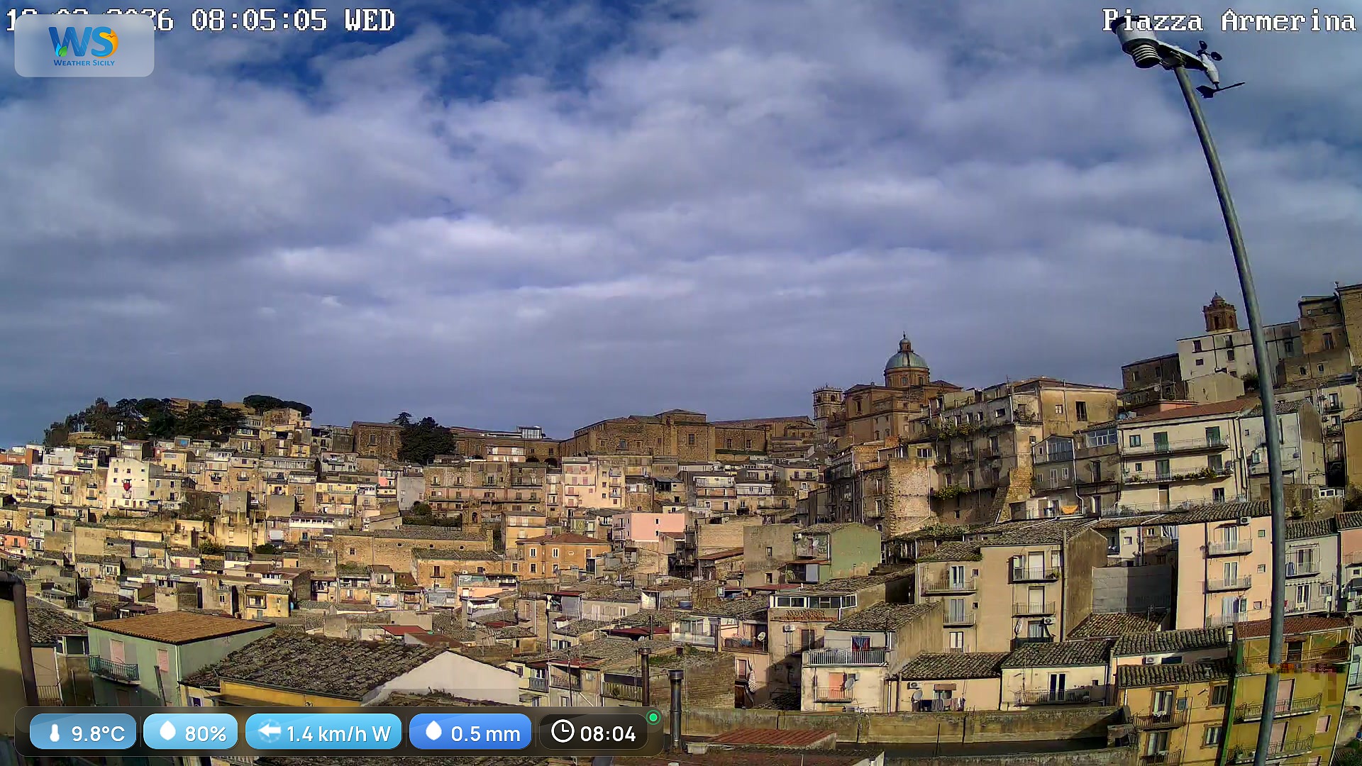 immagine della webcam nei dintorni di Mirabella Imbaccari: webcam Piazza Armerina