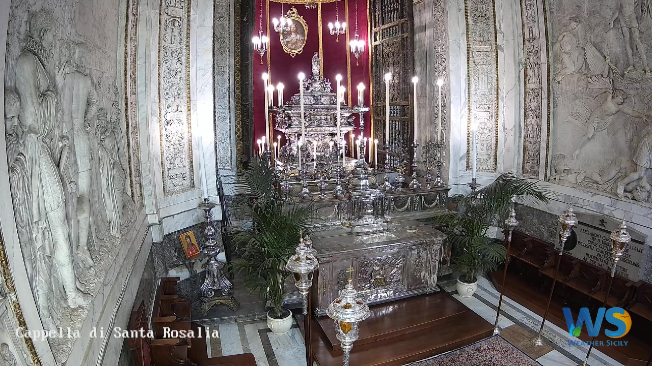 Cappella di Santa Rosalia – Webcam dentro la Cattedrale di Palermo