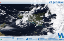 Sicilia: immagine satellitare Nasa di sabato 23 gennaio 2021