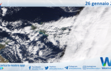 Sicilia: immagine satellitare Nasa di martedì 26 gennaio 2021