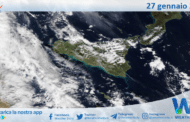 Sicilia: immagine satellitare Nasa di mercoledì 27 gennaio 2021