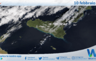 Sicilia: immagine satellitare Nasa di mercoledì 10 febbraio 2021