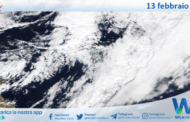 Sicilia: immagine satellitare Nasa di sabato 13 febbraio 2021