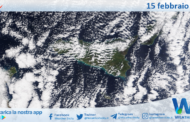 Sicilia: immagine satellitare Nasa di lunedì 15 febbraio 2021