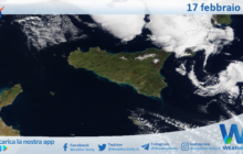 Sicilia: immagine satellitare Nasa di mercoledì 17 febbraio 2021