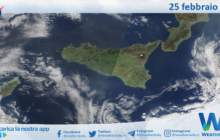 Sicilia: immagine satellitare Nasa di giovedì 25 febbraio 2021