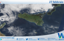 Sicilia: immagine satellitare Nasa di sabato 27 febbraio 2021