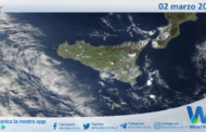 Sicilia: immagine satellitare Nasa di martedì 02 marzo 2021