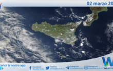 Sicilia: immagine satellitare Nasa di martedì 02 marzo 2021