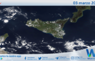 Sicilia: immagine satellitare Nasa di mercoledì 03 marzo 2021