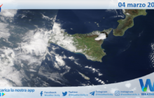 Sicilia: immagine satellitare Nasa di giovedì 04 marzo 2021