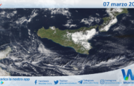 Sicilia: immagine satellitare Nasa di domenica 07 marzo 2021