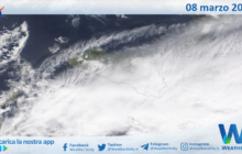 Sicilia: immagine satellitare Nasa di lunedì 08 marzo 2021