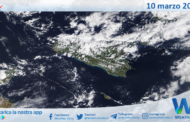 Sicilia: immagine satellitare Nasa di mercoledì 10 marzo 2021