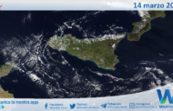 Sicilia: immagine satellitare Nasa di domenica 14 marzo 2021