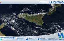 Sicilia: immagine satellitare Nasa di domenica 14 marzo 2021