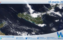 Sicilia: immagine satellitare Nasa di lunedì 15 marzo 2021