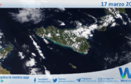 Sicilia: immagine satellitare Nasa di mercoledì 17 marzo 2021