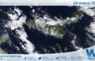 Sicilia: immagine satellitare Nasa di mercoledì 24 marzo 2021