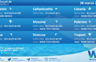 Sicilia: condizioni meteo-marine previste per domenica 28 marzo 2021