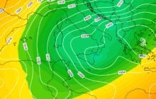 Sicilia: irruzione artica e neve a quote collinari lunedì.