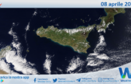 Sicilia: immagine satellitare Nasa di giovedì 08 aprile 2021