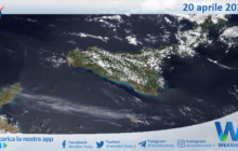 Sicilia: immagine satellitare Nasa di martedì 20 aprile 2021
