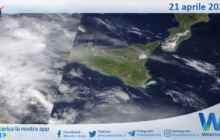 Sicilia: immagine satellitare Nasa di mercoledì 21 aprile 2021