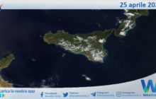 Sicilia: immagine satellitare Nasa di domenica 25 aprile 2021