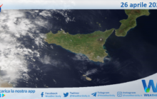 Sicilia: immagine satellitare Nasa di lunedì 26 aprile 2021