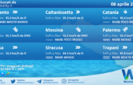 Sicilia: condizioni meteo-marine previste per martedì 06 aprile 2021