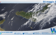 Sicilia: immagine satellitare Nasa di lunedì 03 maggio 2021