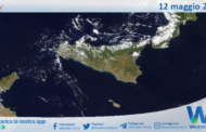 Sicilia: immagine satellitare Nasa di mercoledì 12 maggio 2021