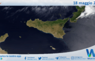 Sicilia: immagine satellitare Nasa di martedì 18 maggio 2021