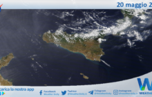 Sicilia: immagine satellitare Nasa di giovedì 20 maggio 2021