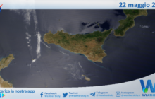 Sicilia: immagine satellitare Nasa di sabato 22 maggio 2021