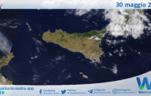 Sicilia: immagine satellitare Nasa di domenica 30 maggio 2021