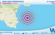 Sicilia: scossa di terremoto magnitudo 2.5 nel Mar Ionio Meridionale (MARE)