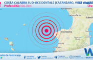 Sicilia: scossa di terremoto magnitudo 3.2 nei pressi di Costa Calabra sud-occidentale (Catanzaro, Vibo Valentia, Reggio di Calabria)