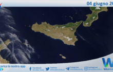 Sicilia: immagine satellitare Nasa di venerdì 04 giugno 2021