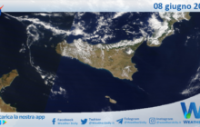 Sicilia: immagine satellitare Nasa di martedì 08 giugno 2021