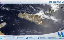 Sicilia: immagine satellitare Nasa di mercoledì 09 giugno 2021