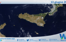 Sicilia: immagine satellitare Nasa di domenica 13 giugno 2021