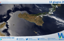 Sicilia: immagine satellitare Nasa di lunedì 14 giugno 2021