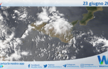 Sicilia: immagine satellitare Nasa di mercoledì 23 giugno 2021