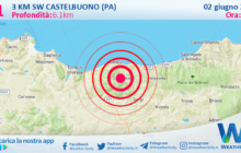 Sicilia: scossa di terremoto magnitudo 3.1 nei pressi di Castelbuono (PA)