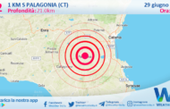 Sicilia: scossa di terremoto magnitudo 3.2 nei pressi di Palagonia (CT)