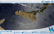 Sicilia: immagine satellitare Nasa di venerdì 02 luglio 2021