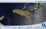 Sicilia: immagine satellitare Nasa di domenica 11 luglio 2021