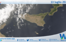 Sicilia: immagine satellitare Nasa di martedì 13 luglio 2021